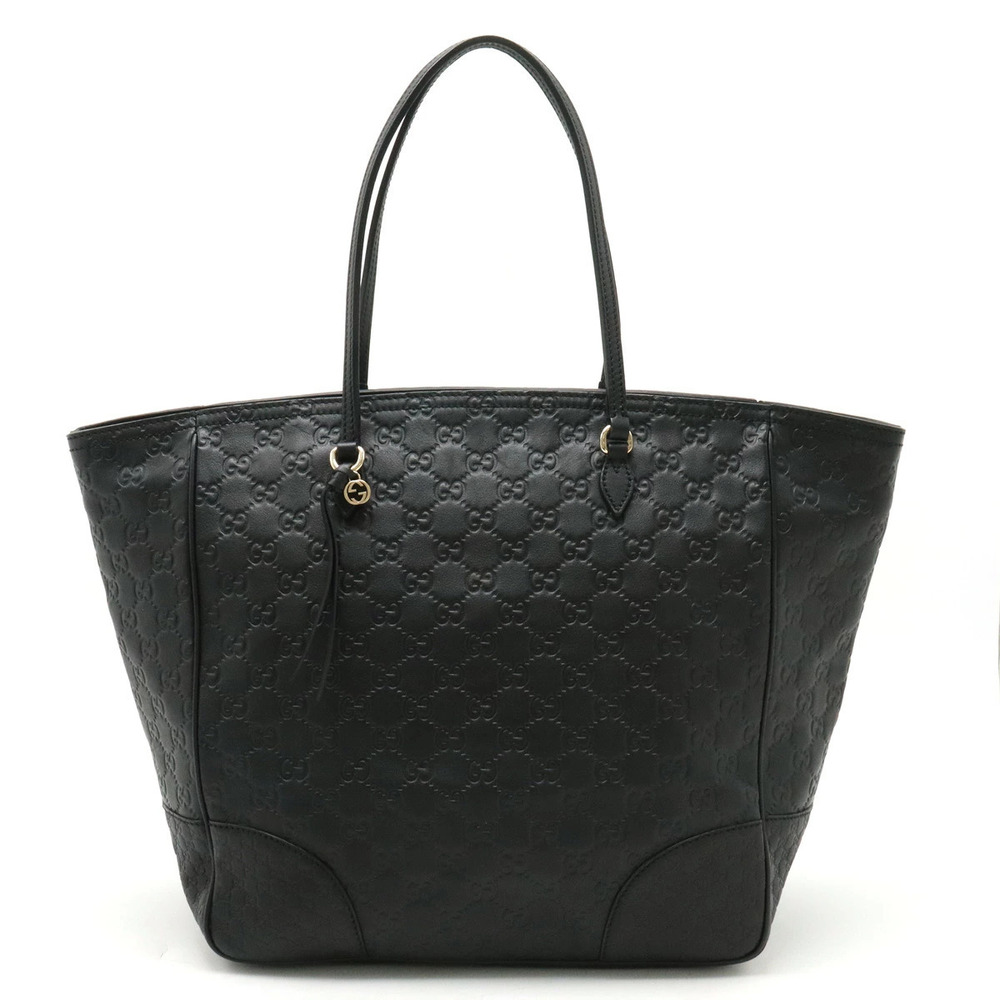 Gucci Bree Gucci Guccissima Tote Bag Shoulder Hobo Leather Black